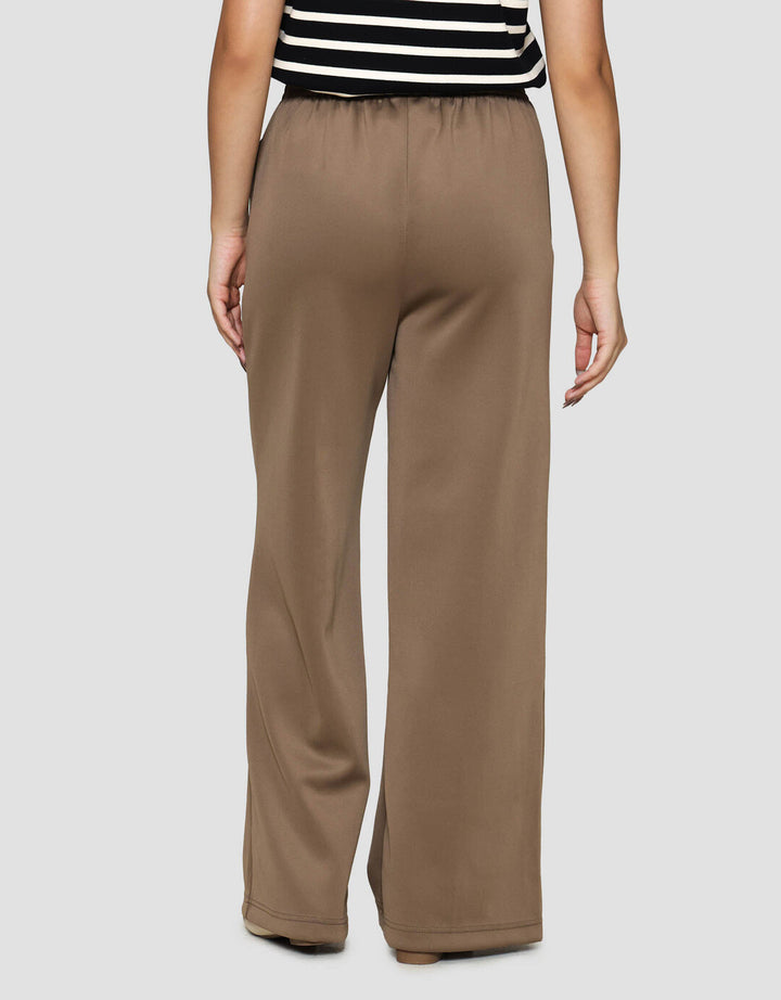 Nevada Scuba Wide Leg Celana Panjang Wanita