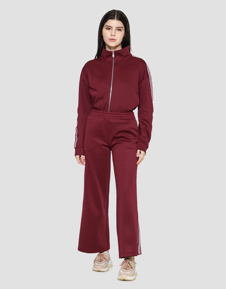 Nevada Solid Scuba Wideleg W/Tape Celana Wanita