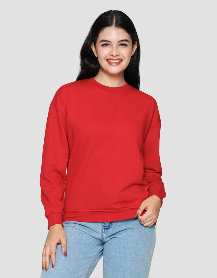 Nevada Solid Fleece Sweater Wanita