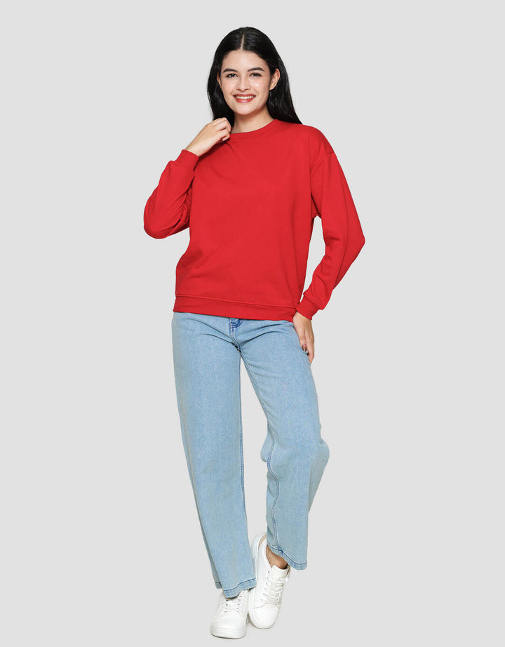 Nevada Solid Fleece Sweater Wanita