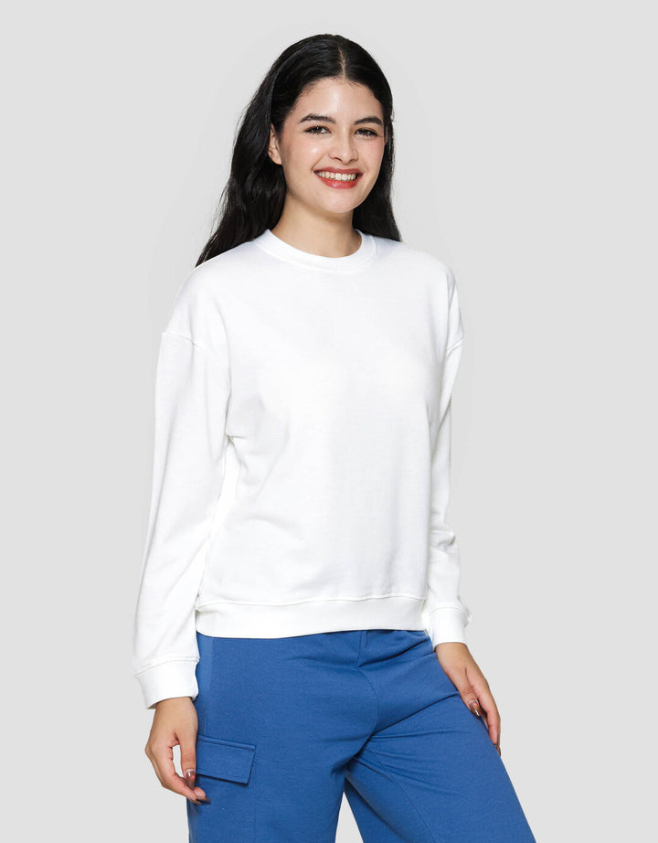 Nevada Solid Fleece Sweater Wanita