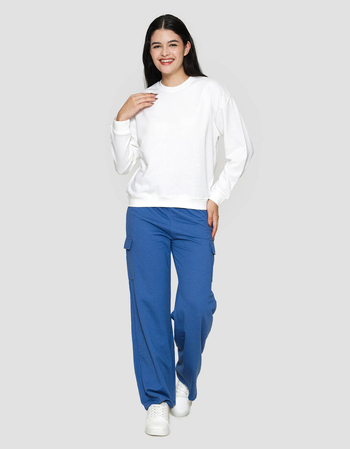 Nevada Solid Fleece Sweater Wanita
