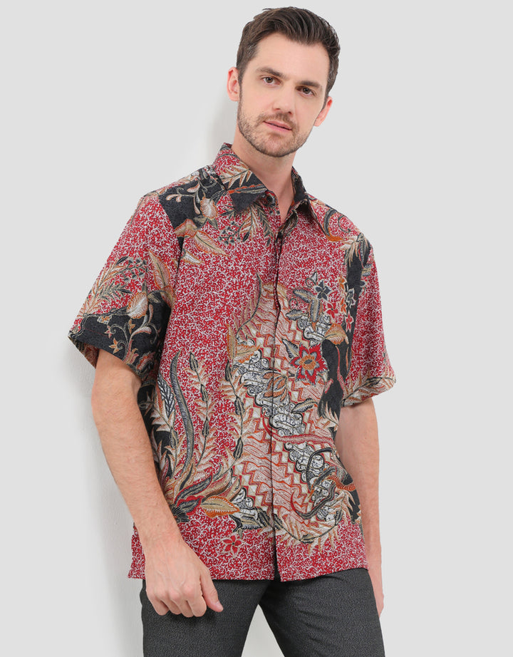 Arjuna Weda Hem Sekar Pangikuh Kemeja Batik Pria