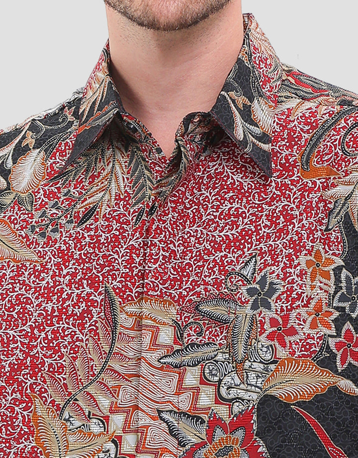 Arjuna Weda Hem Sekar Pangikuh Kemeja Batik Pria