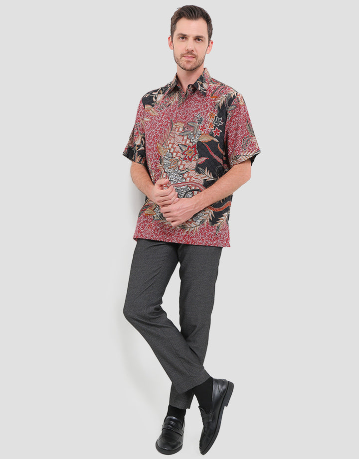 Arjuna Weda Hem Sekar Pangikuh Kemeja Batik Pria