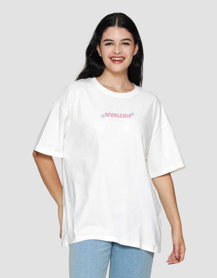 Nevada Print Spongebob Patrick Kaos Oversize Wanita