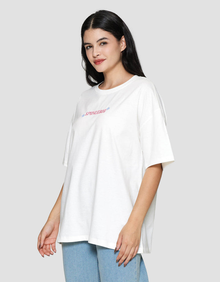 Nevada Print Spongebob Patrick Kaos Oversize Wanita