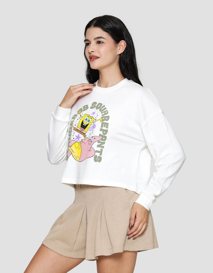 Nevada Boxy French Nickelodeon Spongebob Patrick Sweater Wanita
