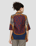 Arjuna Weda Parang Kawung Blouse Batik Wanita
