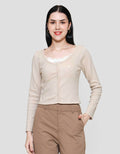 Nevada Solid Rib Double Layered Kaos Wanita