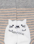 Nevada Print Stripe Cat Kaos Kaki Wanita