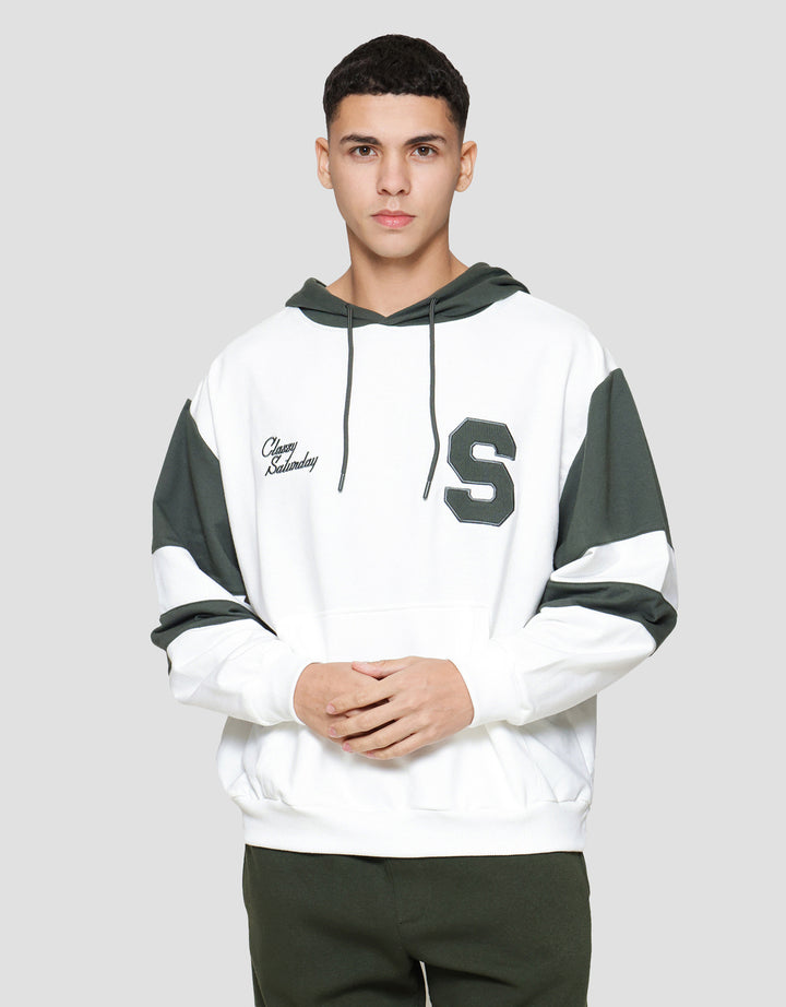 Nevada Hoodie Cut & Sewn Sleeve With Patches Jaket Pria