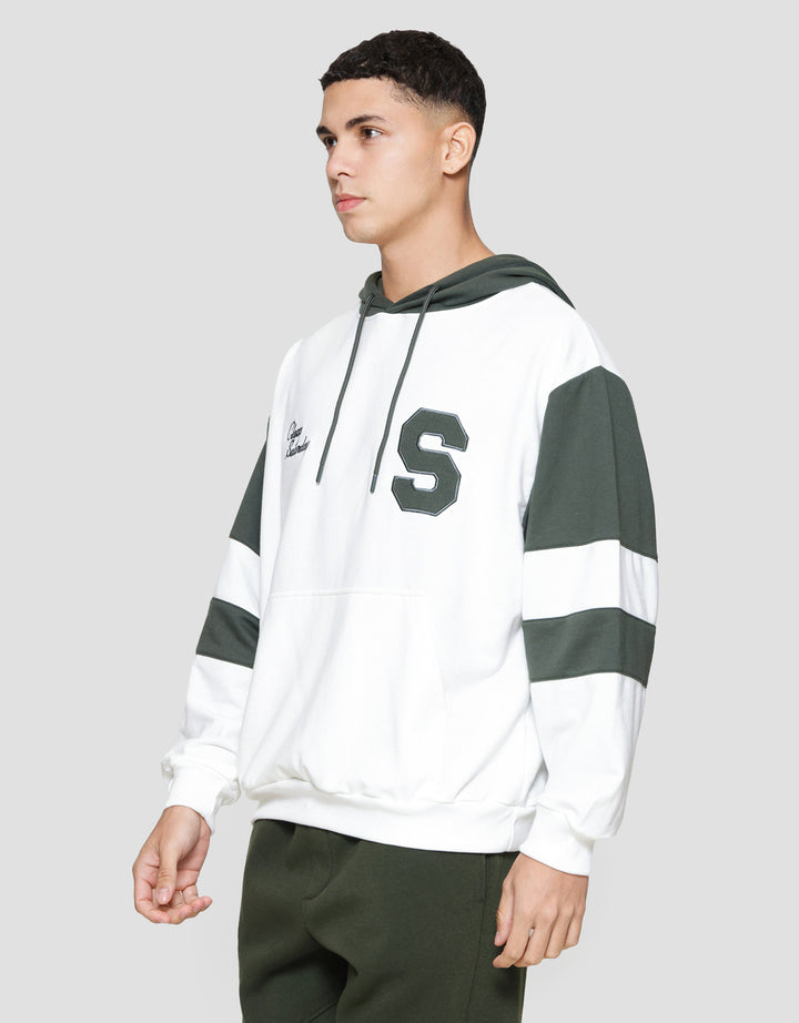 Nevada Hoodie Cut & Sewn Sleeve With Patches Jaket Pria