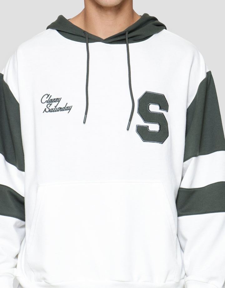 Nevada Hoodie Cut & Sewn Sleeve With Patches Jaket Pria