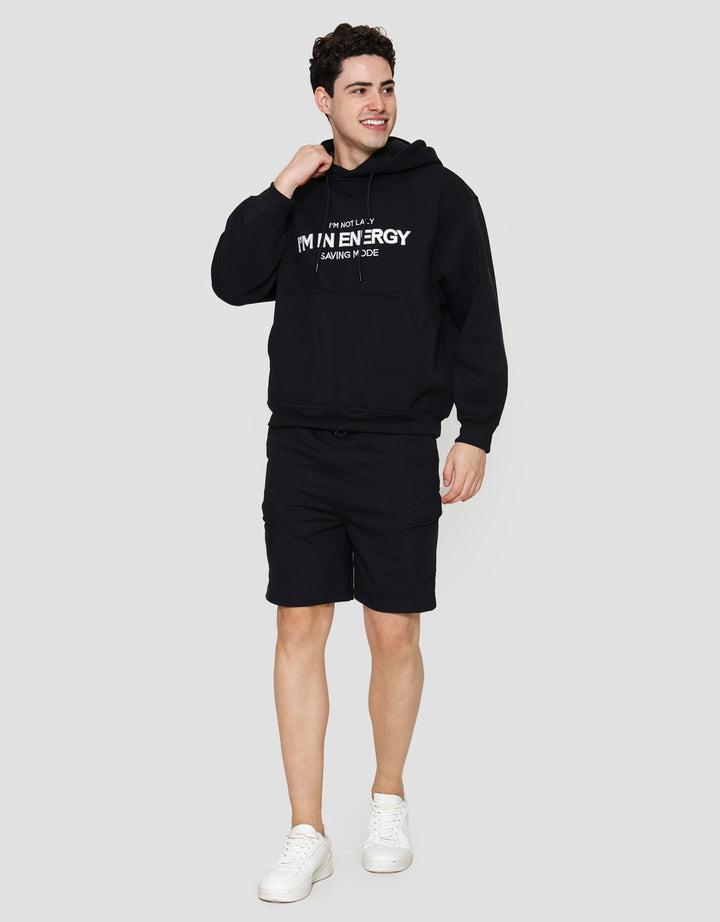 Nevada With Embro Wording Jaket Hoodie Pria