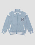 Little M Knit Bomber Logo Jaket Anak Laki-laki