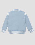 Little M Knit Bomber Logo Jaket Anak Laki-laki