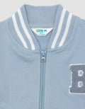 Little M Knit Bomber Logo Jaket Anak Laki-laki