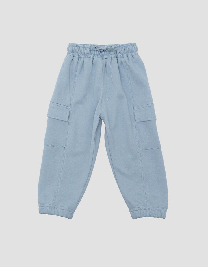 Little M Terry Cargo Celana Jogger Anak Laki-laki