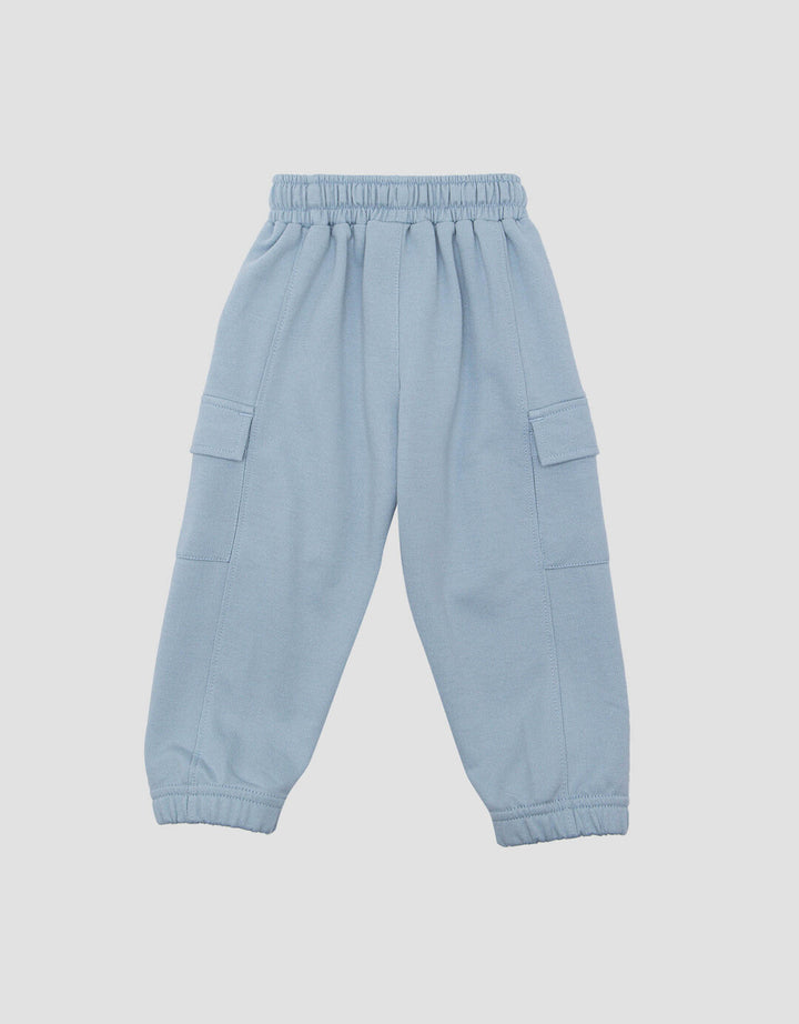 Little M Terry Cargo Celana Jogger Anak Laki-laki