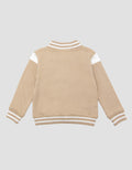 Little M Knit Bomber Logo A Jaket Anak Laki-laki
