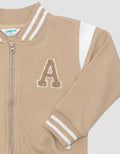 Little M Knit Bomber Logo A Jaket Anak Laki-laki