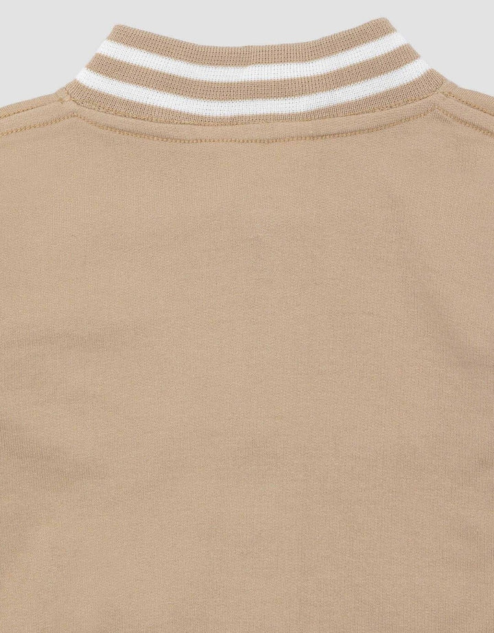 Little M Knit Bomber Logo A Jaket Anak Laki-laki