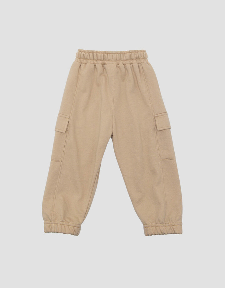 Little M Terry Cargo Celana Jogger Anak Laki-laki