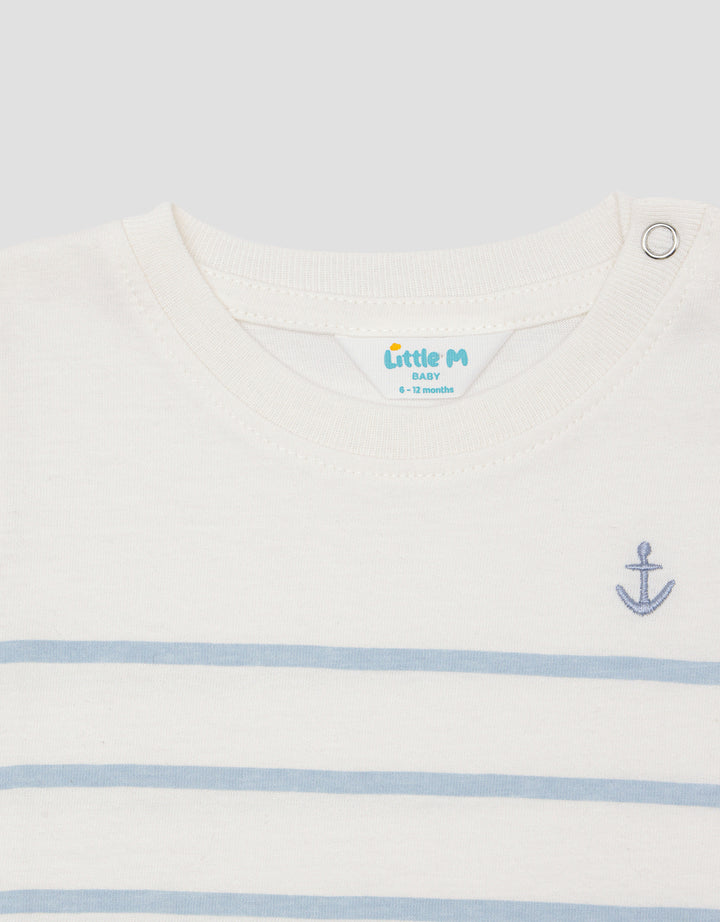 Little M Salur With Embro Jangkar Kaos Anak Laki-laki