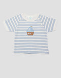 Little M Raglan Salur With Embro Kapal Kaos Anak Laki-laki