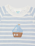 Little M Raglan Salur With Embro Kapal Kaos Anak Laki-laki