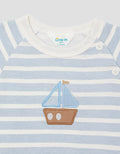 Little M Raglan Salur With Embro Kapal Kaos Anak Laki-laki