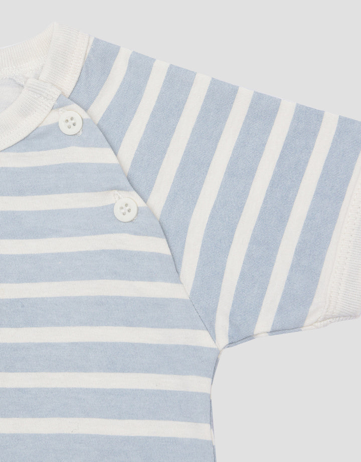 Little M Raglan Salur With Embro Kapal Kaos Anak Laki-laki
