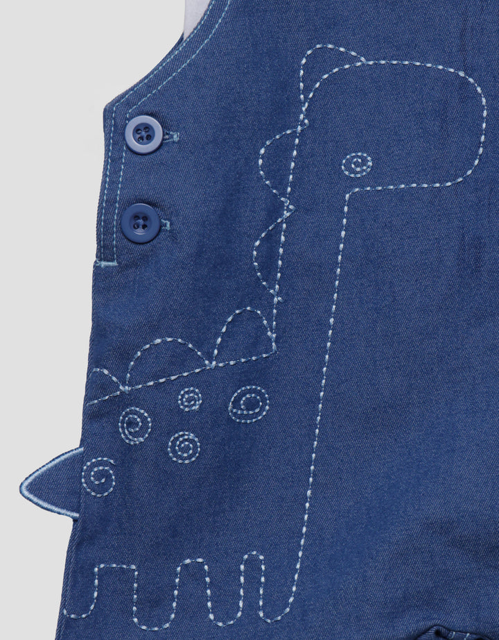 Little M Chembrey Dino Jumpsuit Overall Anak Laki-laki