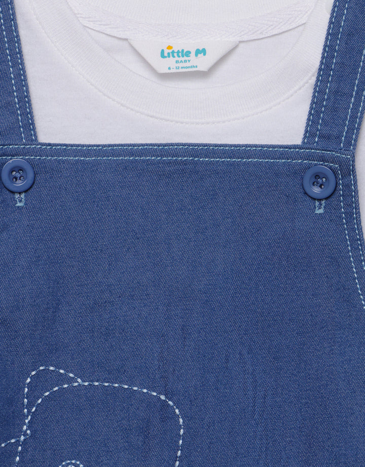 Little M Chembrey Dino Jumpsuit Overall Anak Laki-laki