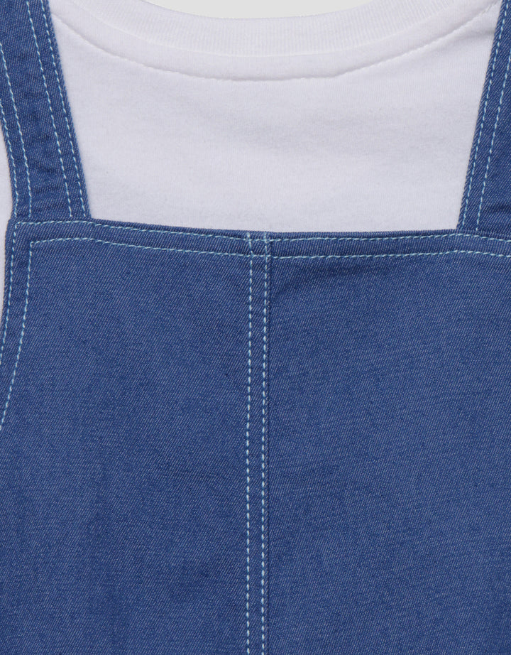 Little M Chembrey Dino Jumpsuit Overall Anak Laki-laki