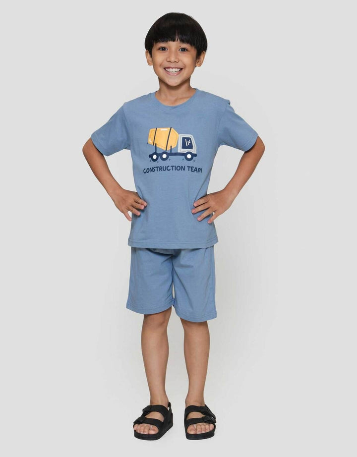Little M Construction Teamn Pakaian Anak Laki-laki