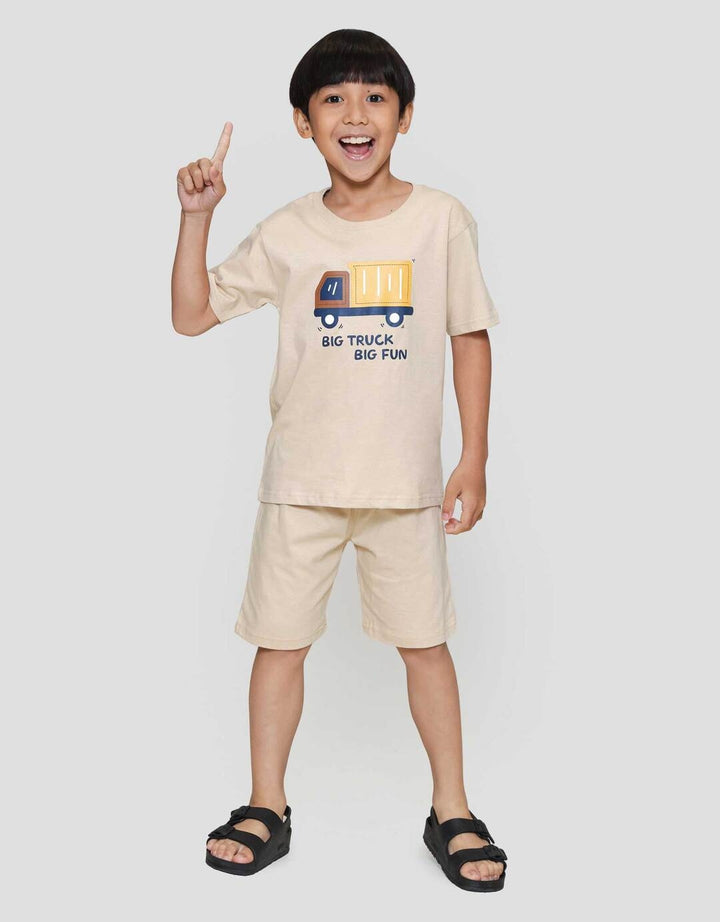Little M Big Truck Big Funn Pakaian Anak Laki-laki