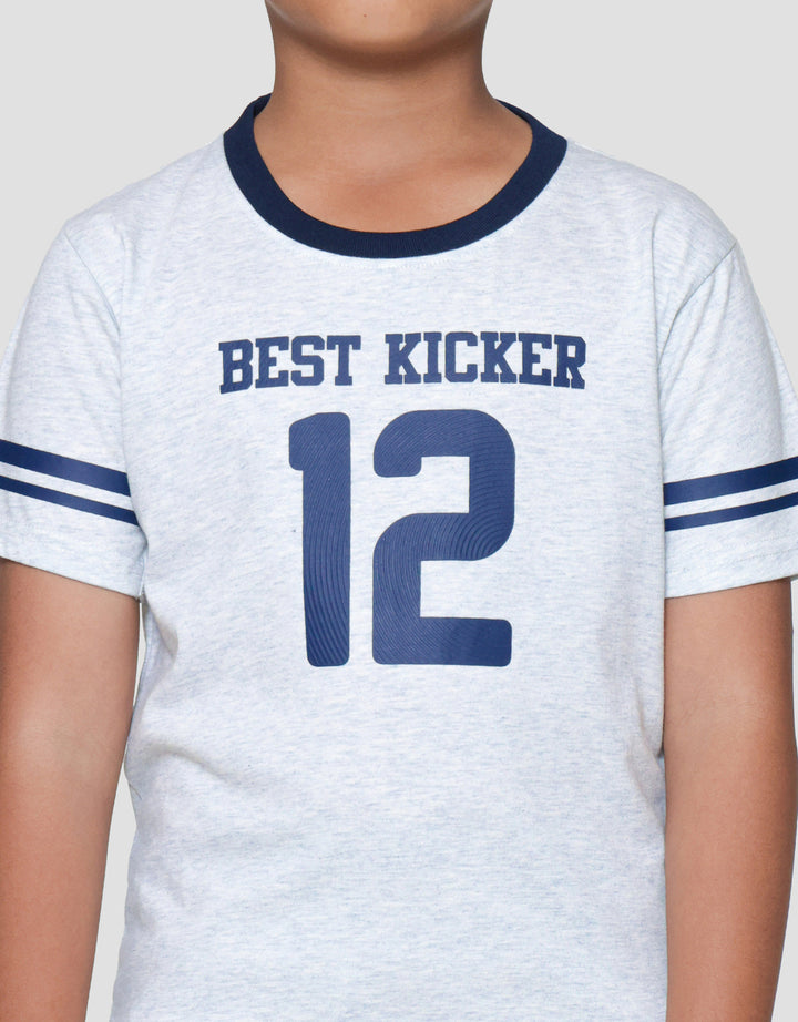 Little M Lgn Stripe Best Kicker Pakaian Set Anak Laki-laki