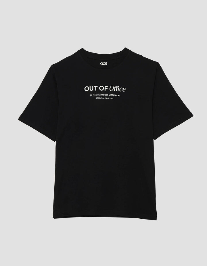 Aos Theme Popular Concept Simple Wording Office Kaos Pria