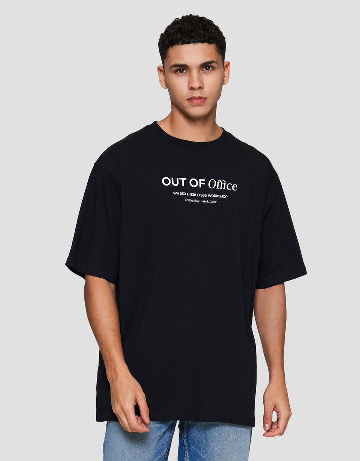 Aos Theme Popular Concept Simple Wording Office Kaos Pria