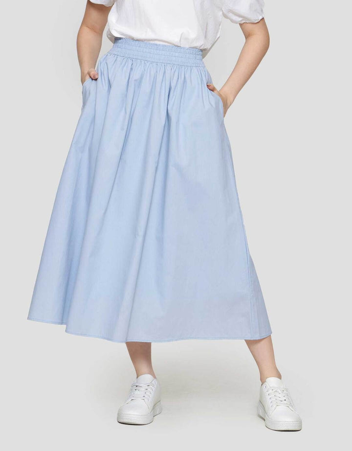 Suko Woven Bottom Rok Midi Wanita