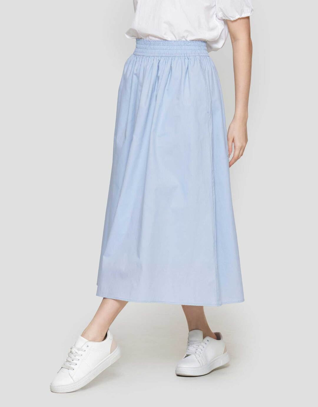 Suko Woven Bottom Women's Midi Skirt