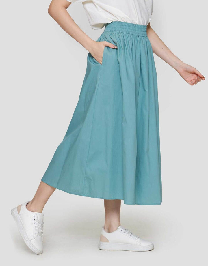 Suko Woven Bottom Rok Midi Wanita