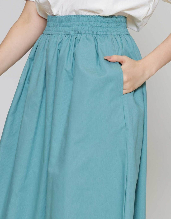 Suko Woven Bottom Rok Midi Wanita