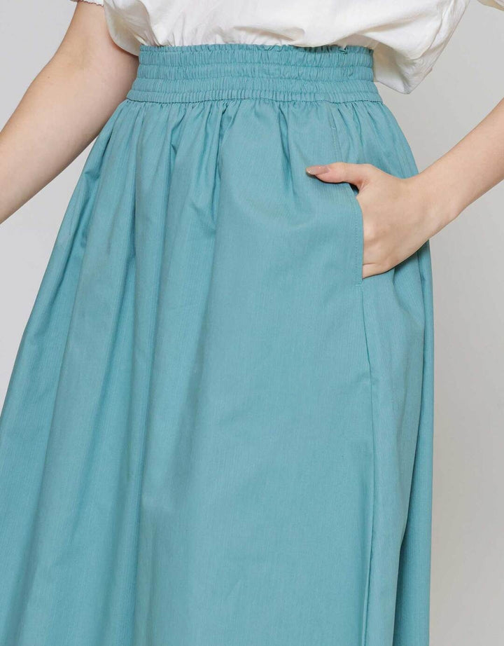 Suko Woven Bottom Rok Midi Wanita