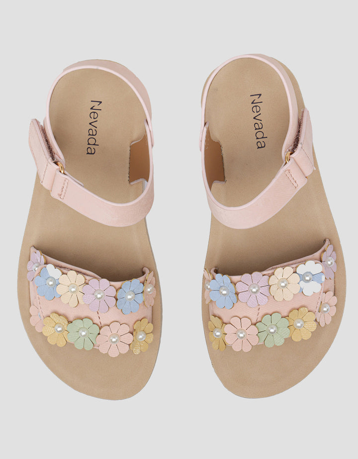 Nevada Ankle Strap Flower Sandal Anak Perempuan