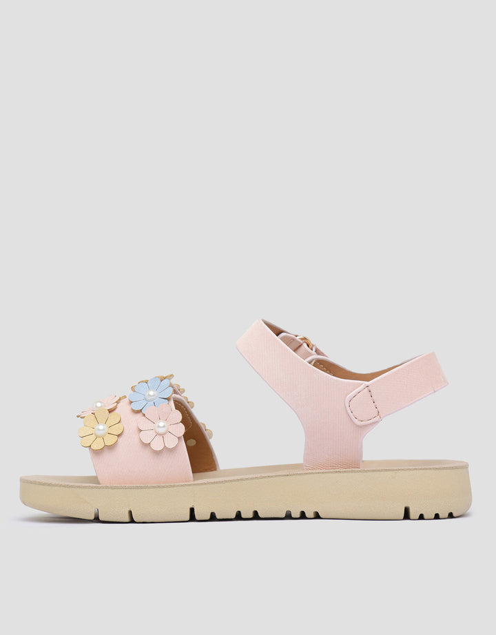 Nevada Ankle Strap Flower Sandal Anak Perempuan