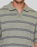 Nevada Yarndyed Stripe Kaos Polo Pria