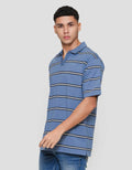 Nevada Yarndyed Stripe Kaos Polo Pria